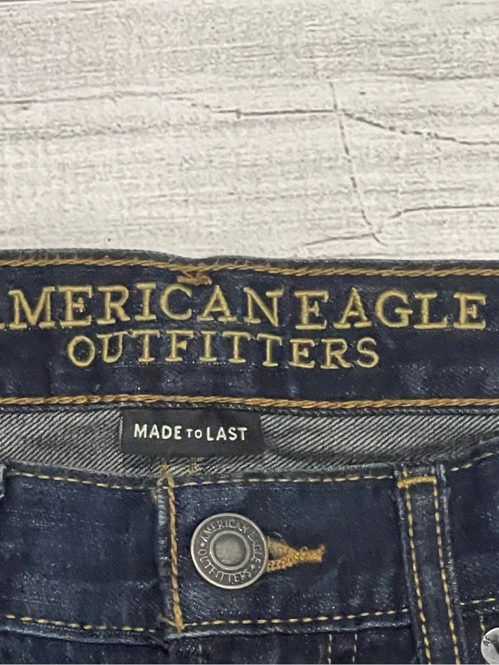 American Eagle Original Straight Jeans 31x30 Dark Wash Y2K Denim Skater